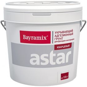 Грунт Bayramix Astar 15кг Кварцевый, Укрывающий, №77 для Внутренних и Наружных Работ / Байрамикс Астар.