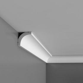 Карниз Гладкий Orac Decor CB520 Д200xШ3.5xВ3.5 см Лепнина из Дюрополимера / Орак Декор.