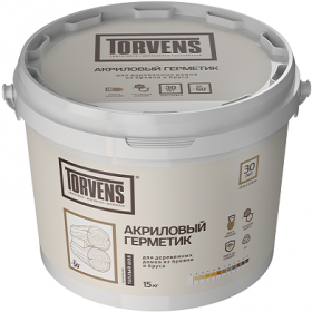 Герметик для Дерева Torvens 15кг Венге, Акриловый, Эластичный, Эффективная Теплоизоляция / Торвинс.