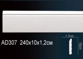 Плинтус Perfect AD307F Д240xШ1.2xВ10 см /Перфект.