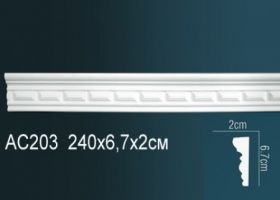 Молдинг Perfect AC203F Гибкий Д240xШ2xВ6.7 см /Перфект.