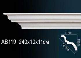 Карниз Потолочный Perfect AB119 Д240xШ11xВ10 см /Перфект.