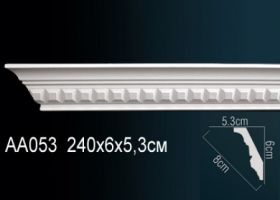 Карниз Потолочный Perfect AA053F Гибкий Д240xШ5.3xВ6 см /Перфект.