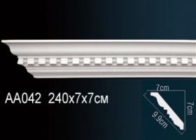 Карниз Потолочный Perfect AA042F Гибкий Д240xШ7xВ7 см /Перфект.