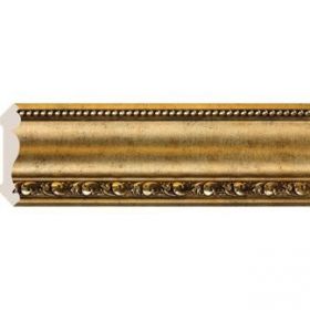 Багет Cosca Карниз 107 Античное Золото 154-552 Ш77хВ107хД2400 мм / Коска.
