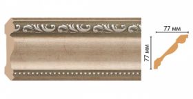 Плинтус Потолочный Decomaster 154-59ДМ В77хШ77хШ2400 мм / Декомастер.