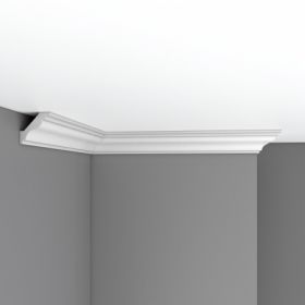 Плинтус Потолочный Гладкий Decomaster DP205 В50хШ50хД2400 мм / Коска.