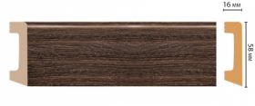 Плинтус Напольный Decomaster D234-81ДМ В58хШ16хД2400 мм / Декомастер.