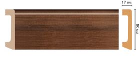 Плинтус Напольный Decomaster D235-74/20ДМ В80хШ17Д2400 мм / Декомастер.
