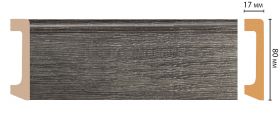 Плинтус Напольный Decomaster D235-87ДМ В80хШ17Д2400 мм / Декомастер.