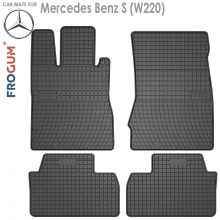 Коврики Mercedes Benz S (W220) от 1998 - 2005 в салон резиновые Frogum (Польша) - 4 шт.