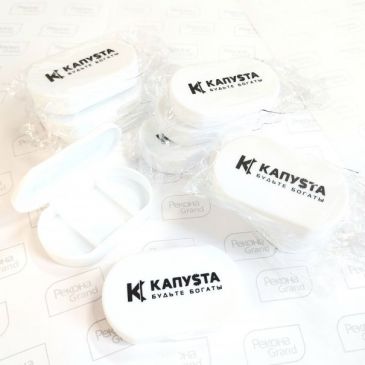 таблетницы с логотипом компании