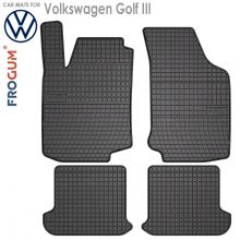 Коврики Volkswagen Golf III от 1991 - 1999 в салон резиновые Frogum (Польша) - 4 шт.