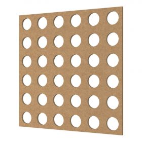 Перфорированная Панель Cosca Форо 16 ХДФ Без Отделки В1030хШ695 мм / Коска.