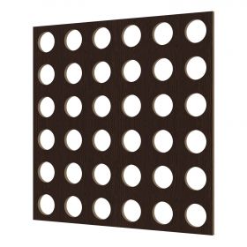 Перфорированная Панель Cosca Форо 16 ХДФ Венге В600хШ1200 мм / Коска.
