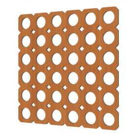 Перфорированная Панель Cosca Цирко ХДФ Вишня В1030хШ695 мм / Коска.