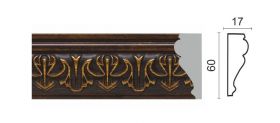 Молдинг Dekor-Dizayn 161В-966 Афродита Д2400хВ60хТ17/Декор Дизайн.