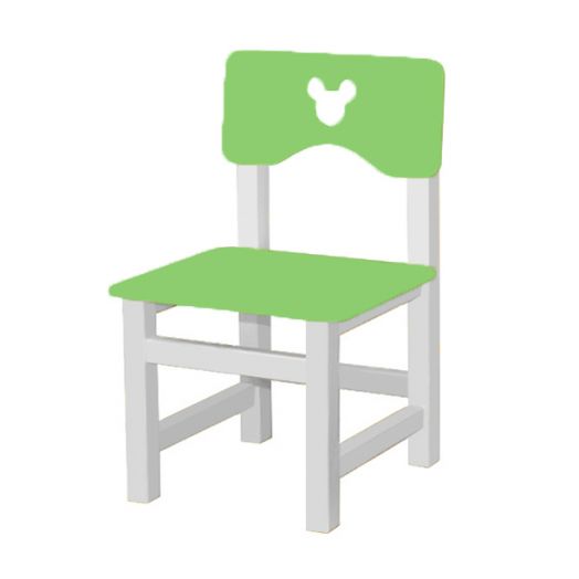 РК-54.1 Стул МДФ нерегулируемый С ФРЕЗЕРОВКОЙ "Зелёная мята"