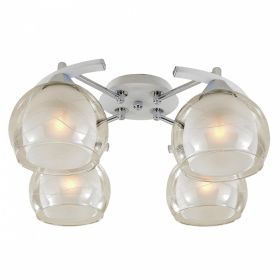 Люстра Потолочная Citilux Буги CL157141 Белая Хром / Ситилюкс.
