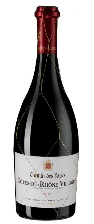 Chemin des Papes Cotes-du-Rhone Villages, 0.75 л., 2017 г.