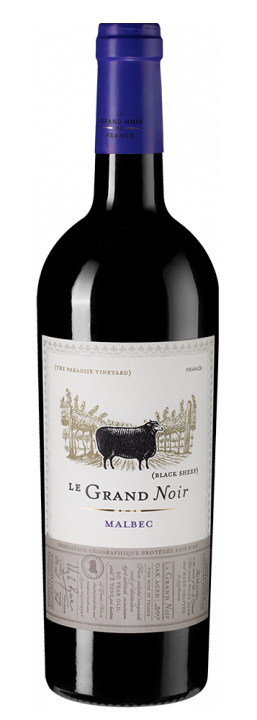 Le Grand Noir Malbec, 0.75 л., 2017 г.