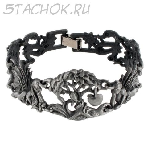 Браслет "Адам и Ева" цвет олова (AJC США)