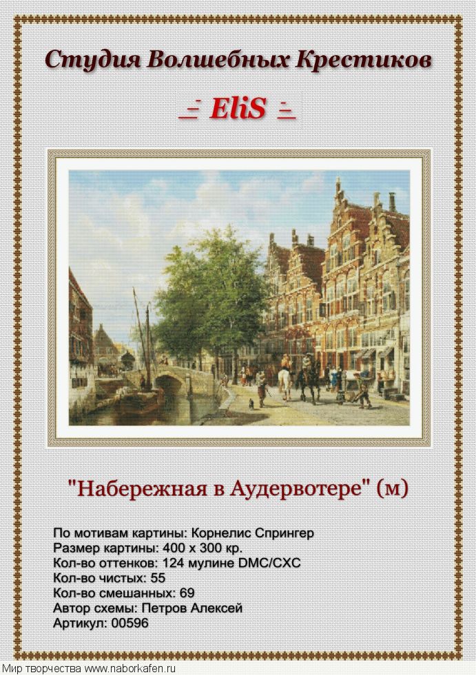 Схема "00596 Набережная в Аудервотере (м)"