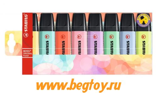 STABILO BOSS ORIGINAL pastel набор 8 шт