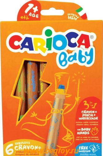 CARIOCA baby 3 в 1 набор 6 шт