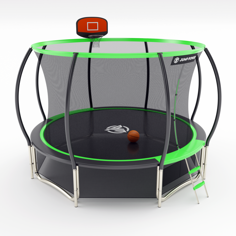 Батут Jump Power 14 ft Pro Inside Basket Green