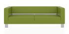 Трёхместный диван Горизонт 2200x900x730 мм (Цвет обивки жёлтый/оливково-жёлтый)