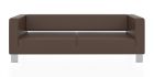 Трёхместный диван Горизонт 2200x900x730 мм (Цвет обивки коричневый)
