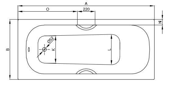 Ванна стальная Bette Form 180x80 с шумоизоляцией 2950-000-PLUS схема 2