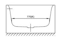 Овальная отдельностоящая ванна Bette Eve Oval 6043 CFXXS 180х100 схема 5