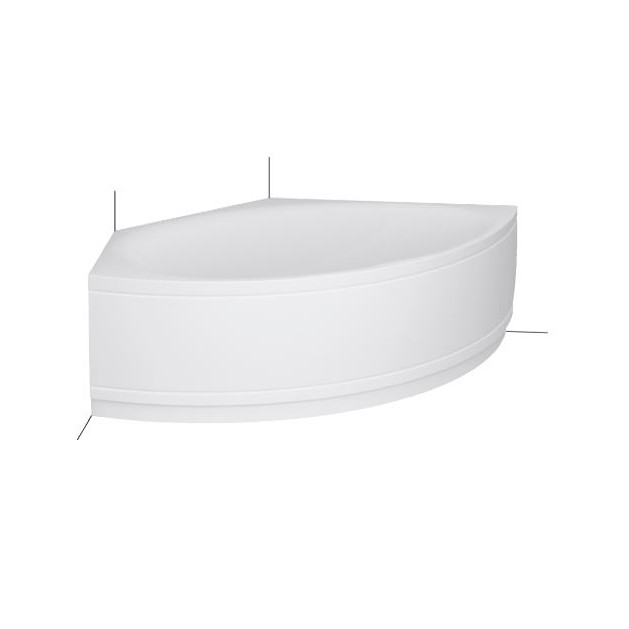 Изображение Нестандартная ванна углового монтажа Bette Pool III Panel угловая установка 6056 CCVV левая 160х113