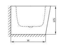 Прямоугольная ванна пристенного монтажа Bette Starlet I Silhouette 8320 CWVVK 185х85 схема 4