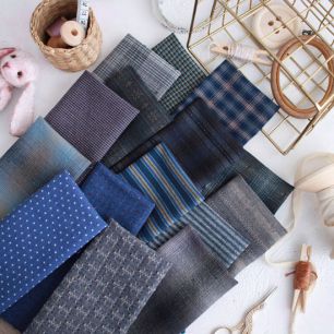 Набор фактурного хлопка - Морские фантазии (15 отрезов 23*35 см.)