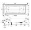 Чугунная ванна Wotte Line 160x70 БП-э00д1466 без антискользящего покрытия ФОТО