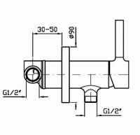 Смеситель Zucchetti Pan для душа ZP6072 схема 1