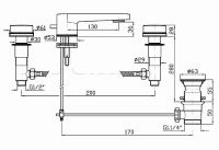 Смеситель Zucchetti Savoir для раковины ZSA401 схема 1