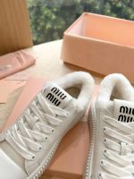 Кроссовки MIU MIU с мехом