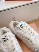 Кроссовки MIU MIU с мехом