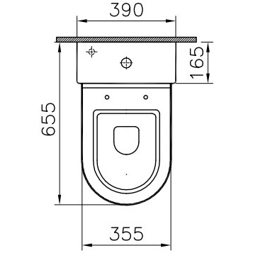 Унитаз-компакт напольный 9736B003-1162 VITRA S50 схема 6