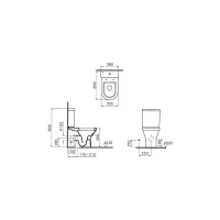 Унитаз-компакт напольный 9736B003-7202 VITRA S50 схема 6