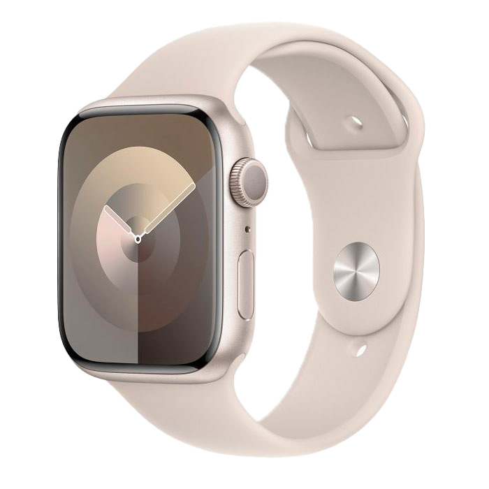 Apple Watch Series 9 41mm (корпус - сияющая звезда, ремешок Sport Band сияющая звезда, размер S/M)