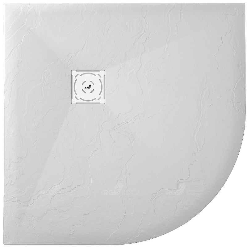 Изображение Душевой поддон из искусственного камня RGW Stone Tray ST/R-0100W 100x100 16153100-01