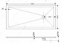 Душевой поддон из искусственного камня RGW Stone Tray ST 100x90 16152910 схема 5