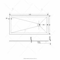 Душевой поддон из искусственного камня RGW Stone Tray ST-W 130x70 16152713 схема 2