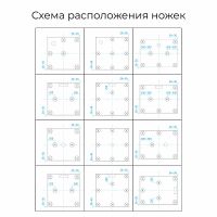 Душевой поддон из искусственного камня RGW Stone Tray ST-W 70x70 16152070-01 схема 6