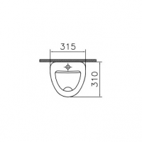 Подвесной писсуар 6202B003-0198 VITRA Arkitekt схема 4